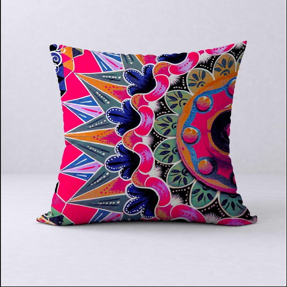 Manosmorenas oxcart pillows-Guanacaste Pattern.
